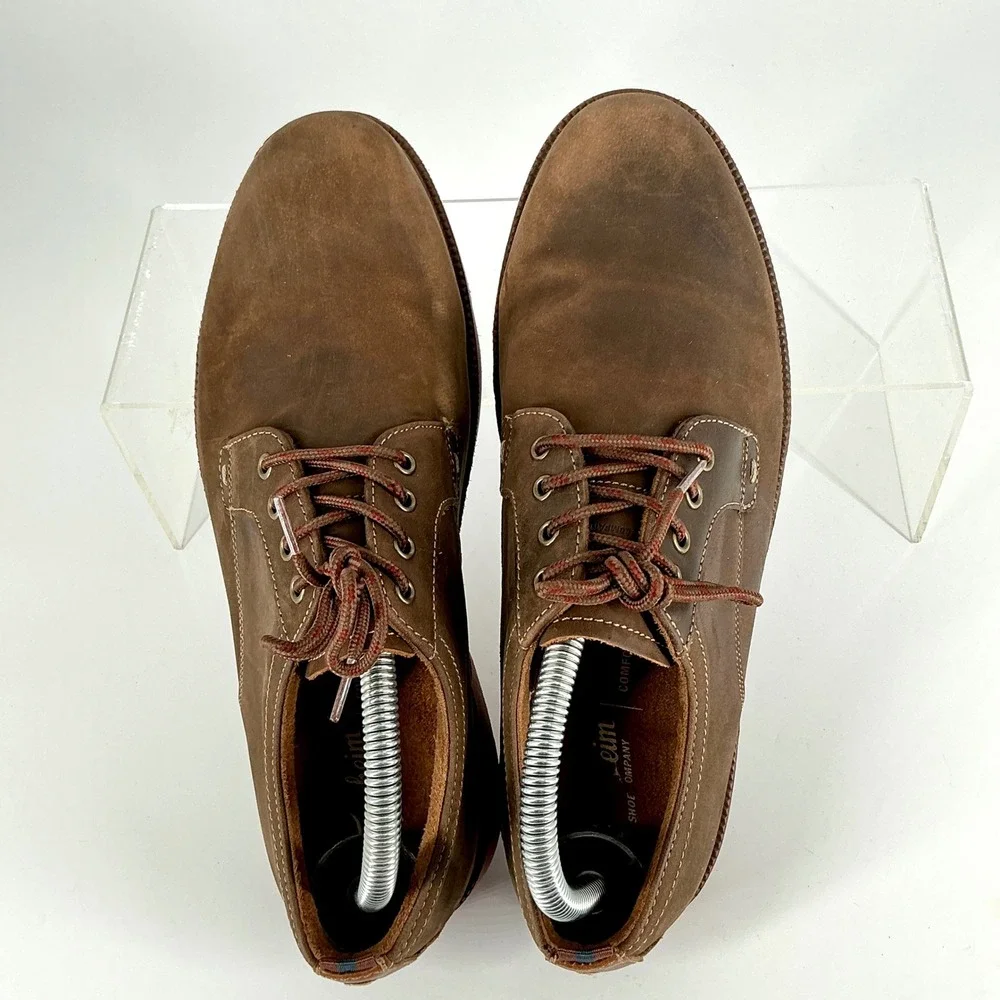 Florsheim Boys Size 6 Leather Derby Shoes Brown Supacush Jr.